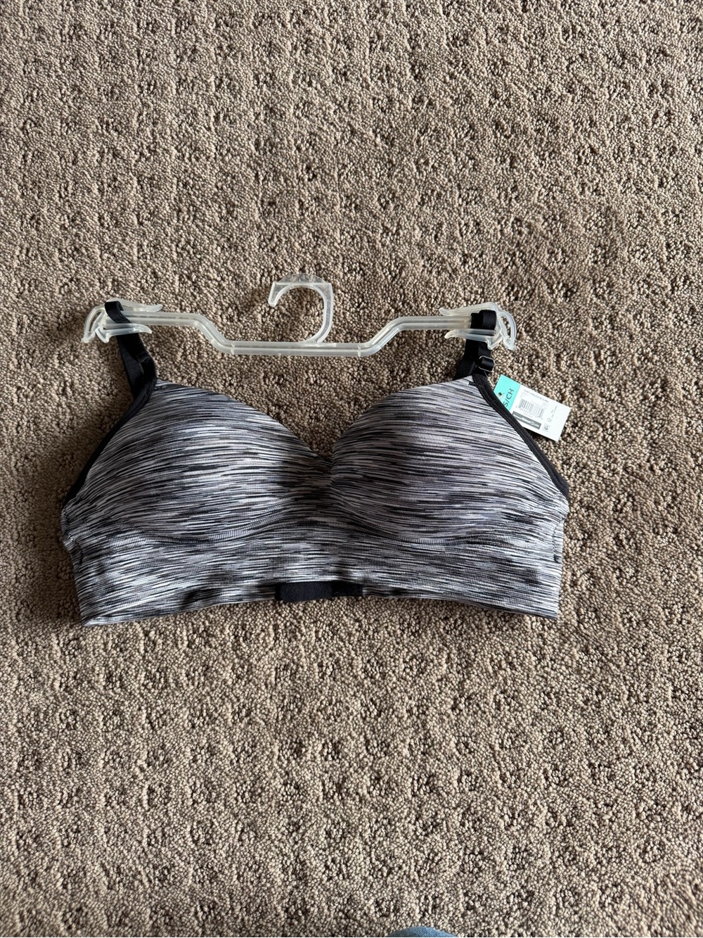 (NWT) Gray Padded, Wireless Lounge Bra